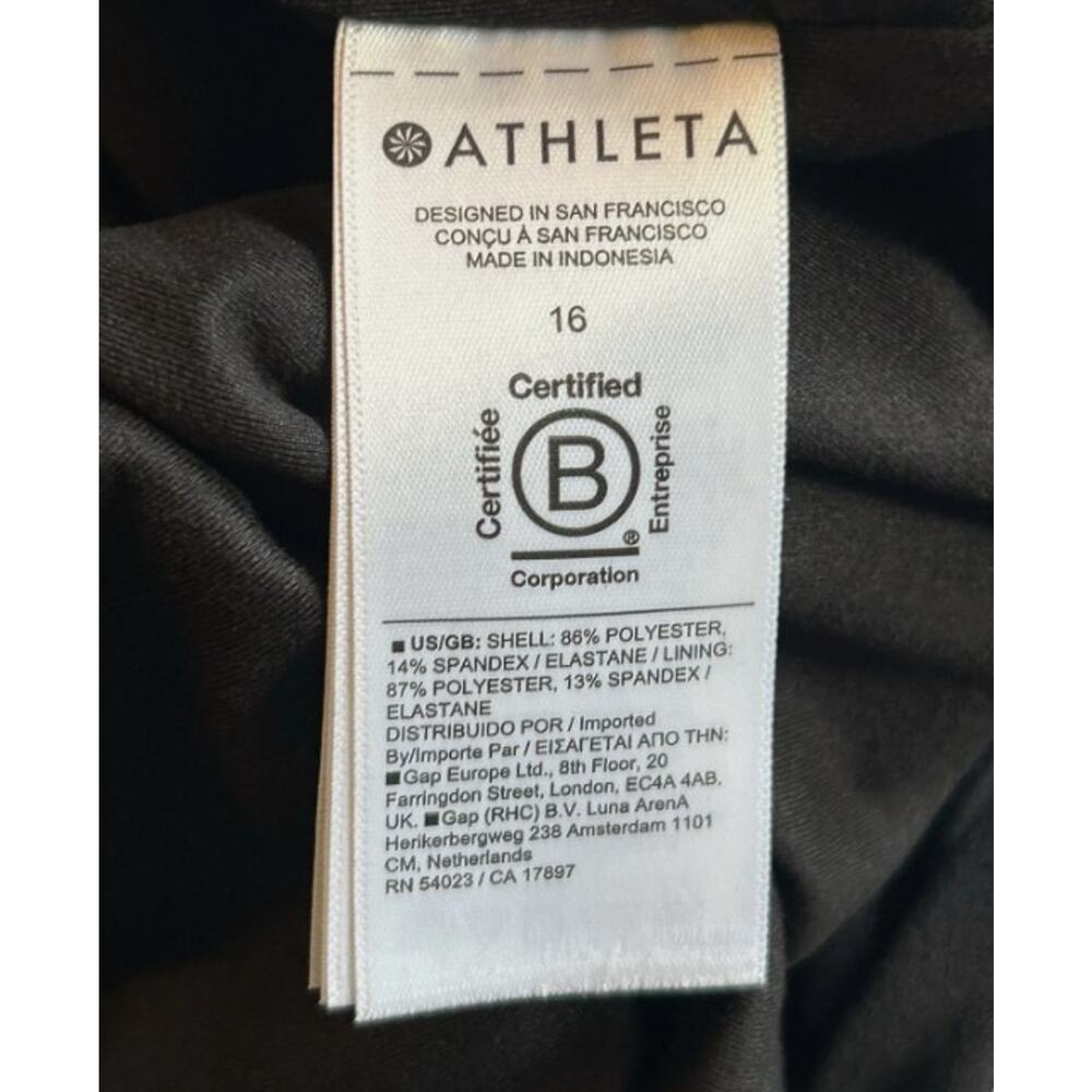 ATHLETA Women's 16 Brooklyn Pants Lined Mid Rise Black Travel NEW - Picture 8 of 9